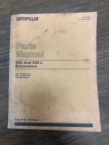 CATERPILLAR 350 AND 350L EXCAVATORS COMPLETE PARTS BOOK - Picture 1 of 2