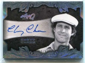 2017 Leaf Q Autographs Spectrum Silver bacc1 Chevy Chase Auto 1/5
