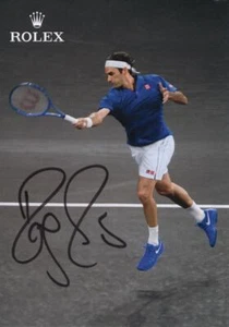 Roger Federer Signed Autograph 4x6 Photo Card - 20x Grand Slam Champion JSA COA - Picture 1 of 2