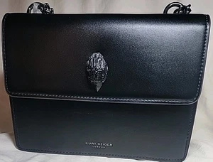Bolso bandolera de cuero Shoreditch para mujer Kurt Geiger London. 9" W x 7" H - Imagen 1 de 6