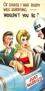 BAMFORTH SCHLANKE COMIC-POSTKARTE NR. C28 GRÖSSE 7 ZOLL VERHEIRATET FITZPATRICK SEHR GUT - Bild 1 von 2