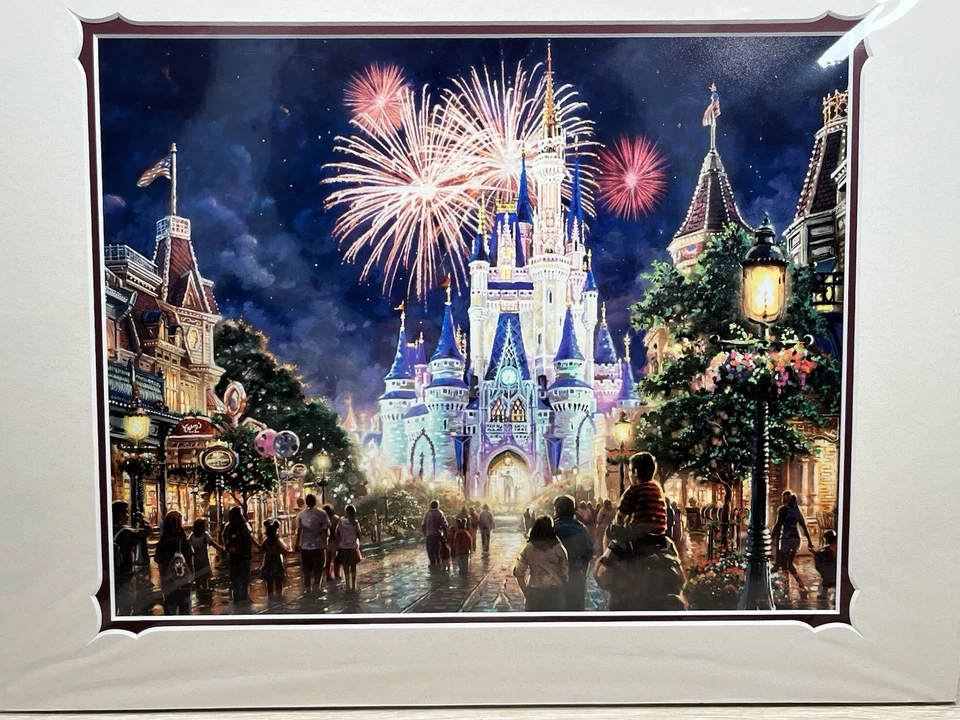 Impresión Disney Art of Disney Thomas Kinkade Main Street U.S.A. 18x14 Foto 1 de 4
