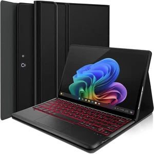 Touchpad Keyboard Case for 13 Inch Microsoft Surface Pro 11/10/9, 7 Colors Backl - Picture 1 of 8