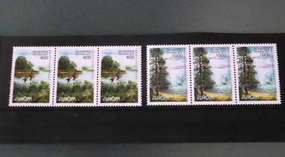 BELARUS 2001 EUROPA WATER RESOURCES SET OF 2 IN TRIPLICATE, MNH — 第 1/2 张图片