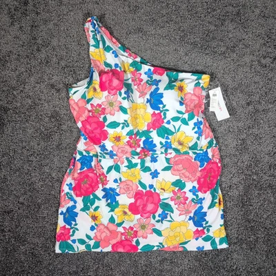 Vestido de baño Liz Claiborne de una pieza con falda para mujer 16 sorbete floral cobertura completa Foto 1 de 4