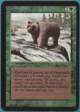 Grizzly Bears Alpha NM Green Common MAGIC GATHERING CARD (ID# 236079) ABUGames