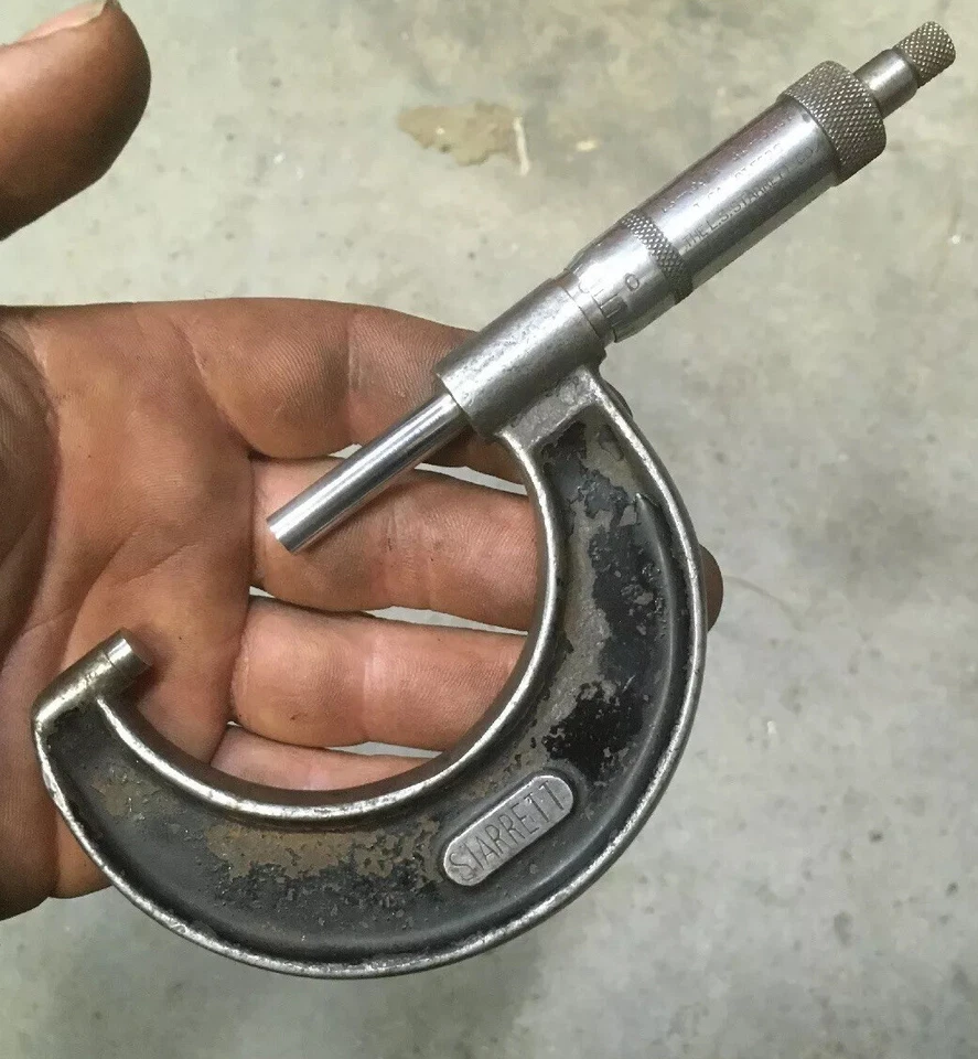 STARRETT 436 1-2" Outside Micrometer Ratchet Thimble Machinist Tool Box Find - Image 1 of 4