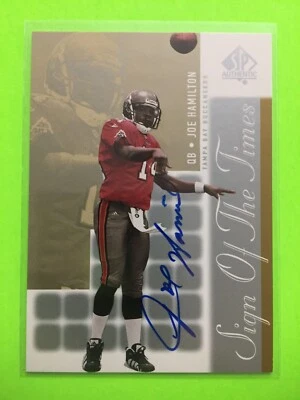 Joe Hamilton 2000 SP Authentic Sign Of The Times Autograph Tampa Bay Buccaneers - Image 1 of 2