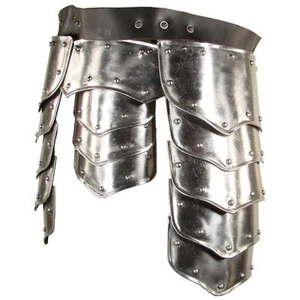 CINTURÓN DE TASSET GÓTICO MEDIEVAL Guerrero Acero Brillante Parte PROTECTOR ARMADURA LARP - Imagen 1 de 1