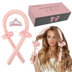 Heatless Curling Set,Silk Curls Rod Headband,No Heat Rollers to Sleep in Overnig - Picture 1 of 11