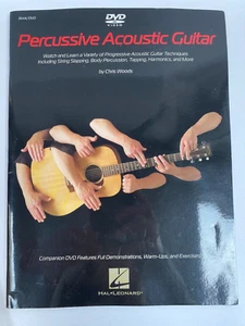 Chitarra Acustica Percussiva Impara a Suonare Lezioni Musica Tab Book DVD Chris Woods - Foto 1 di 7