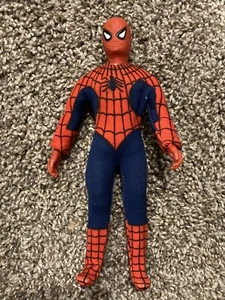 Figura de acción Spider-Man Mego 1974 RARA torso rojo WGSH codo izquierdo roto - Imagen 1 de 3