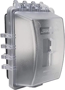 Sealproof 1-Gang Weatherproof In Use Outlet Cover Outdoor Set of 2 - Picture 1 of 4