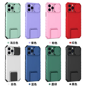 10pcs/lot Bracket Push Window Hybrid Case for iPhone Sam A25 A15 A05 A24 S24 A54 - Picture 1 of 12