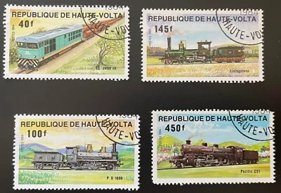 Марки Upper Volta 1984 локомотивы - Изображение 1 из 2