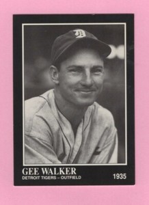 1991 The Sporting News - # 87 Gee Walker -- Detroit Tigers -- Box 125    