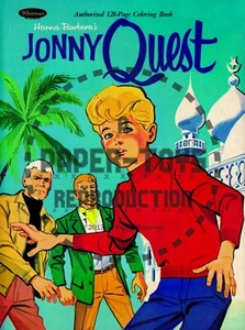 REIMPRESO DE COLECCIÓN - 1965 - LIBRO PARA COLOREAR JONNY QUEST - COMPLETO - TODAS LAS PÁGINAS - Imagen 1 de 12