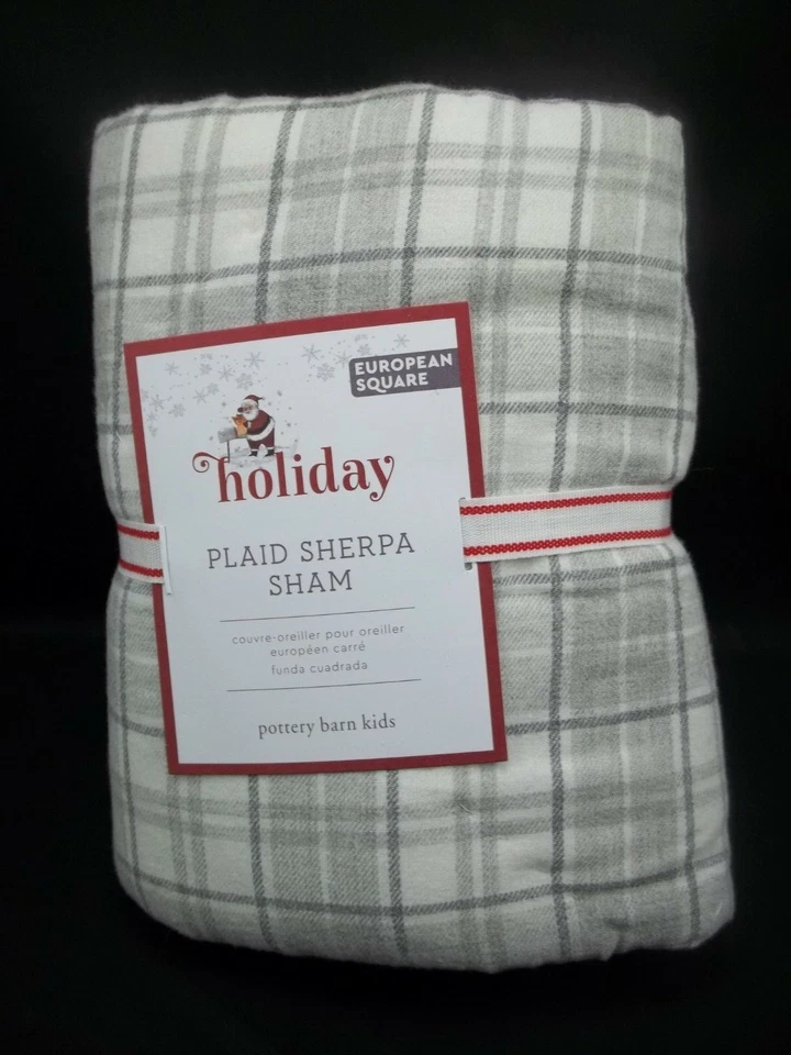 Pottery Barn Kids Cuadros Sherpa Euro Sham Gris #1193 Foto 1 de 1