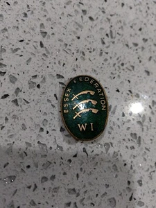 ESSEX  Womens Institute enamel badge with pin and hook  1970s Collectors Item - Picture 1 of 3