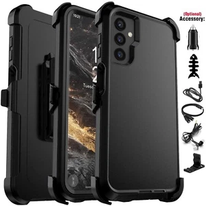 For Samsung Galaxy A14 4G 5G Case Heavy Duty Hard Belt Clip Cover w/ Accessories - Picture 1 of 26