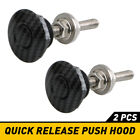 Carbon Fiber Push Release Quick Button Hood Bonnet Pins Lock Clip Bumper Latch 2