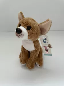 Nat and Jules Plush Toy Chihuahua Mini Puppy Dog Stuffed Animal Tags T19 - Picture 1 of 4