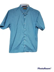 Cigar Box button up mens size xl Micro Checkered Button Up Shirt - Picture 1 of 9