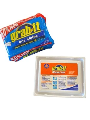 30 paños antipolvo desechables en seco GRAB IT de colección sin perfume nuevos sellados + más Foto 1 de 4