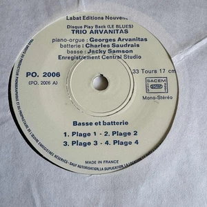 Set 5 records 33 rpm Georges Arvanitas Llibrary Piano Bass Drums Exercises - Picture 1 of 10