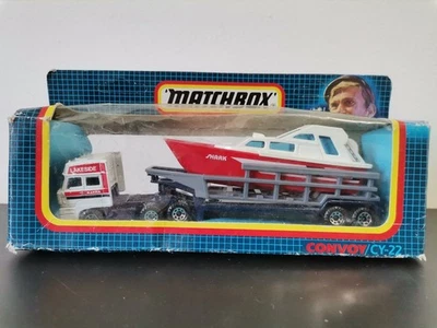 MATCHBOX CONVOY DAF POWERLAUNCH TRANSPORTER CY22 - Immagine 1 di 4