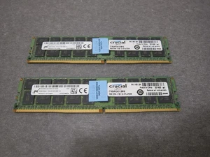 Crucial 32GB (2x 16GB) 2133MHz DDR4 1.2V 288-Pin PC4-17000 REG CL15 Server Dual - Picture 1 of 5
