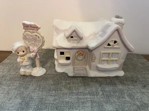 Precious Moments Sugar Town Sams House 1992 incompleto retirado #531774 - Imagen 1 de 4