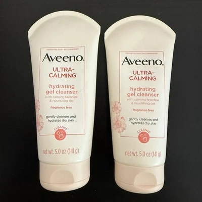 Gel limpiador hidratante ultra calmante Aveeno Sensitive Skin 5 oz descontinuado paquete de 2 Foto 1 de 4