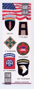 PLANCHE UTAH BEACH  D-DAY 6.6.44 ADHESIF ( Sticker) - Picture 1 of 1