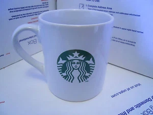 Starbucks Mug Mermaid Logo White & Green 15.2 oz Coffee Hot Cocoa - Picture 1 of 4