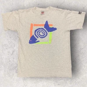 Vintage 90s USA Tropical Fish Grand Bahama Island Tourist Souvenir T-Shirt - Bild 1 von 4