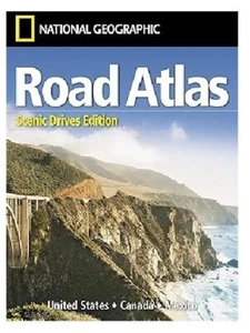 National Geographic Road Atlas 2024 Scenic Drives Travel Map US Canada Mexico - Picture 1 of 3