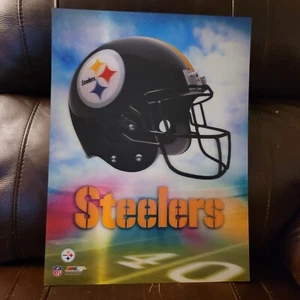 Steelers offizielles NFL 3D holographisches linsenförmiges Fotodatei-Poster 12×16 sehr selten - Bild 1 von 4
