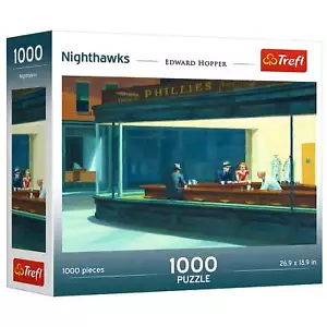Trefl rot 1000 Teile Puzzle-Nighthawks - Bild 1 von 3