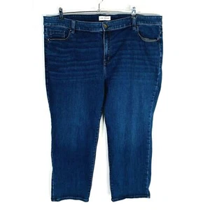 Lane Bryant Womans SZ 26 XS Xtra Short Plus Jeans Straight Stretch Blue Pockets - Picture 1 of 6