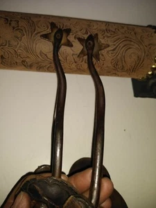 Spurs 1890 s w/ Straps excellent condition 4 in 1/2 long shank - Picture 1 of 6