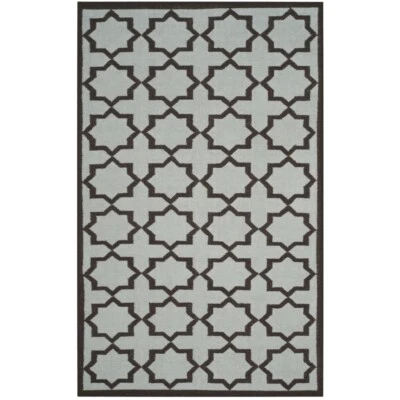 SAFAVIEH Dhurries DHU549A Handwoven Light Blue Rug - Image 1 of 4