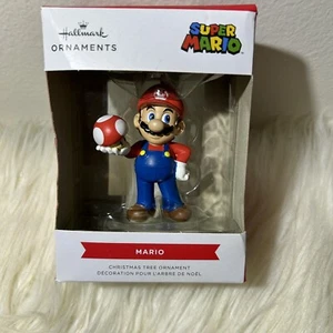 Hallmark Nintendo Super Mario with Super Mushroom Christmas Tree Ornament NEW! - Picture 1 of 6