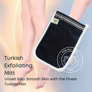 Exfoliating Mitt, Turkish Bath Glove, Deep Body Scrub-Fake Tan Dead Skin Removal - Picture 1 of 10