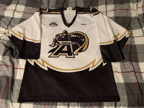 Keybec Army Black Knights Hockey Jersey White Size Large MAAC Cover