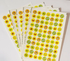 Sandylion INSECTS Scrapbooking Craft Mini Stickers *5 Maxi Sheets* Vintage Rare - Picture 1 of 2