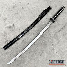 40" JAPANESE STYLE SAMURAI SWORD Dragon Engraved Scabbard Ninja Dragon Handguard