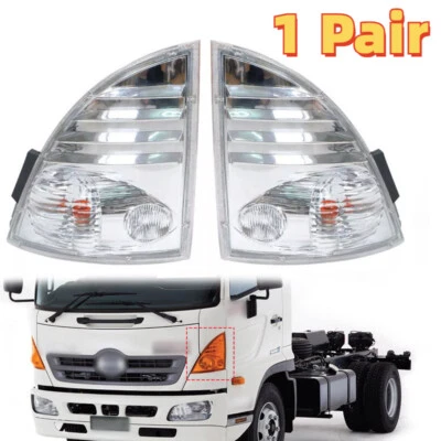 1 Pair For Hino 500 Ranger Truck Fc Fd Gd Fe Ft Fx Gt Gx Fl Gk front Corner Lamp - Image 1 of 4