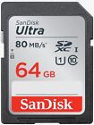 Carte mémoire pour appareil photo - SanDisk SD, SDHC, SDXC pour Canon, Nikon, reflex numérique Sony