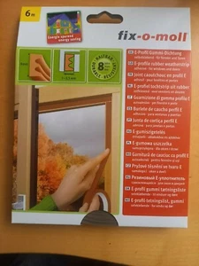 fix-o-moll E Profil Gummidichtung 6m braun zu verkaufen - Bild 1 von 2